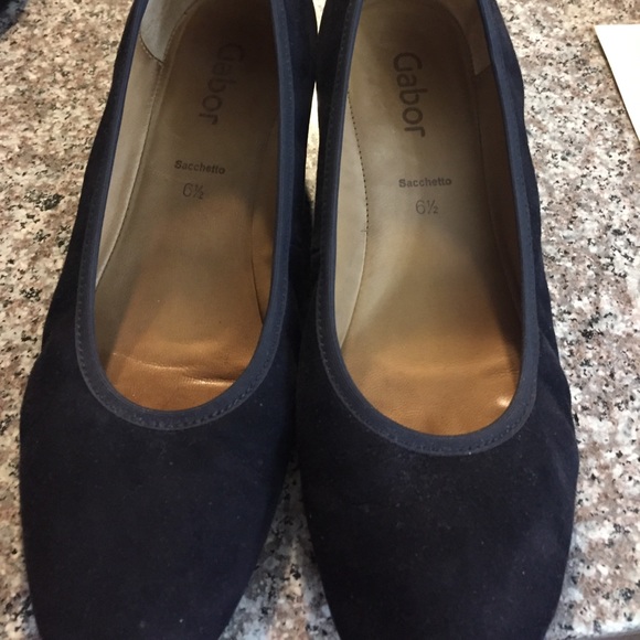 gabor navy wedges